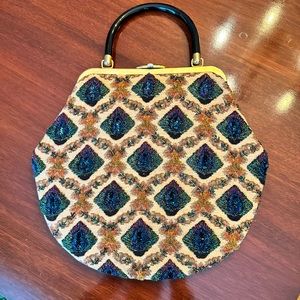 Vintage Elsie Tu beaded handbag